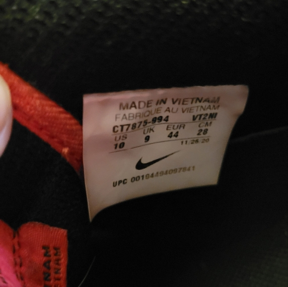 Nike By You Red And Black All Leather Air Force Ones - Picture 2 of 7